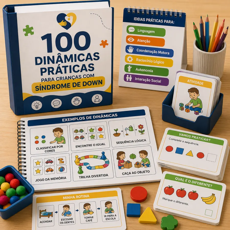 100 dinâmicas práticas para crianças com Síndrome de Down